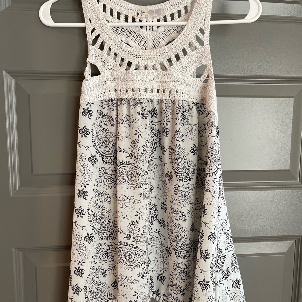 Jolt White & Black Tank